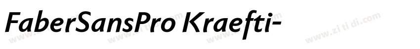 FaberSansPro Kraefti字体转换